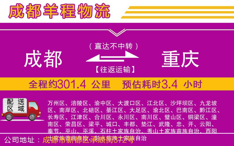 成都到重慶貨運(yùn)公司 成都到重慶貨運(yùn)公司