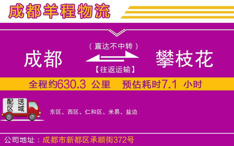 成都到攀枝花物流公司 成都到攀枝花物流公司