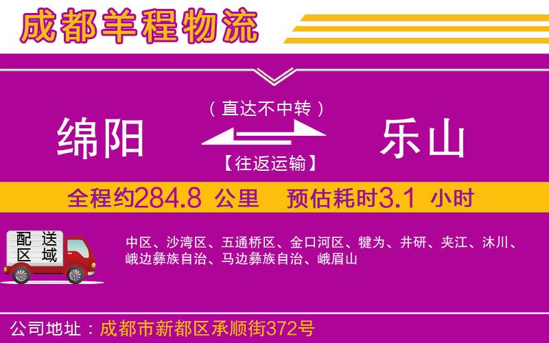 綿陽到樂山物流公司 綿陽到樂山物流公司