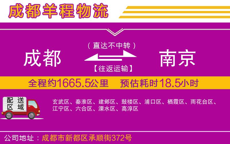 成都到南京貨運公司 成都到南京貨運公司