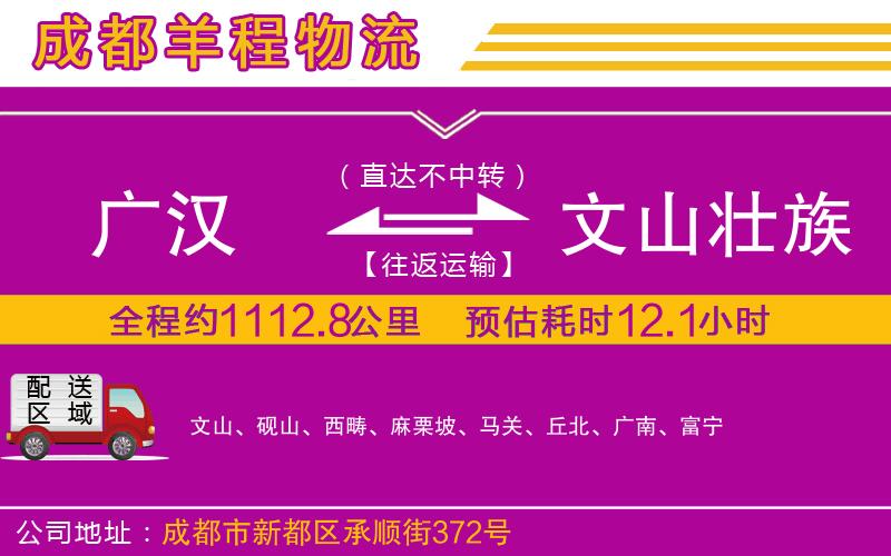 廣漢到文山壯族苗族自治州物流公司 廣漢到文山壯族苗族自治州物流公司