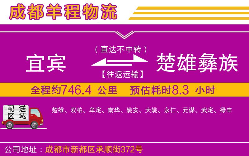 宜賓到楚雄彝族自治州物流公司 宜賓到楚雄彝族自治州物流公司