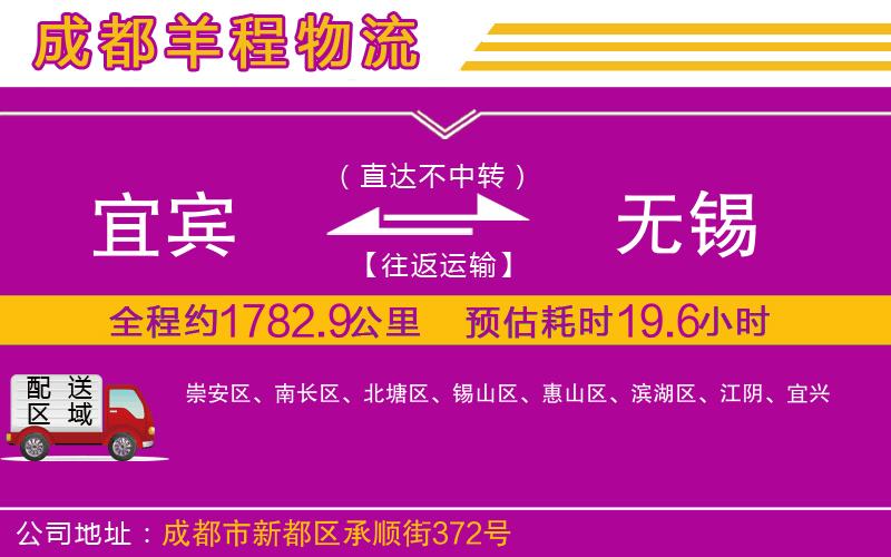 宜賓到無(wú)錫物流公司 宜賓到無(wú)錫物流公司