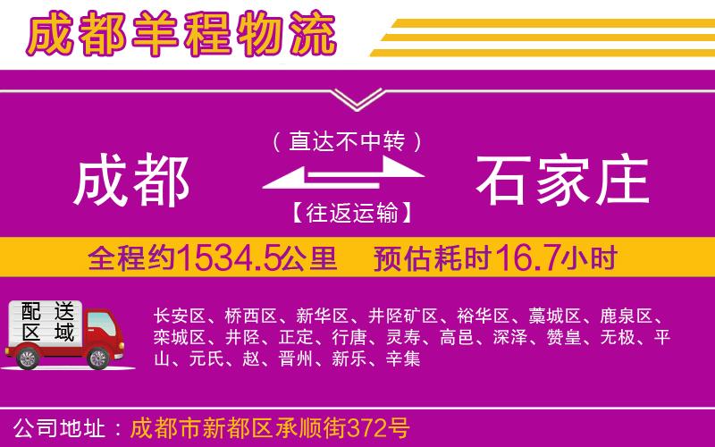 成都到石家莊物流專線 成都到石家莊物流專線