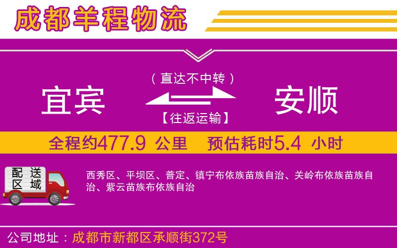 宜賓到安順物流公司 宜賓到安順物流公司