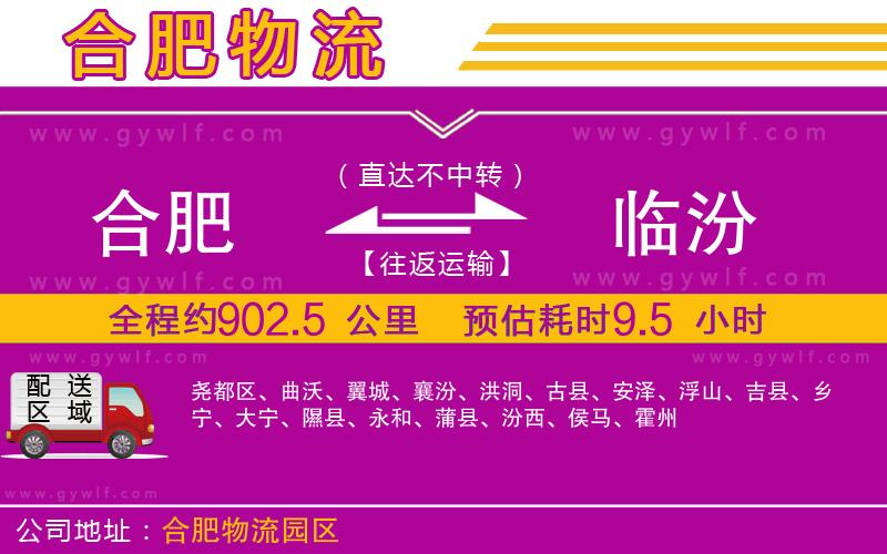 合肥到臨汾物流公司 合肥到臨汾物流公司