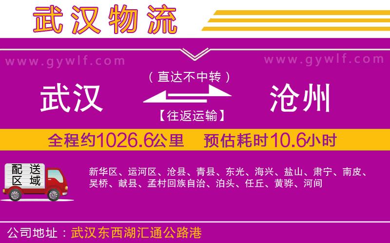 武漢到滄州物流專線 武漢到滄州物流專線