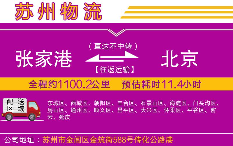 張家港到北京物流公司 張家港到北京物流公司