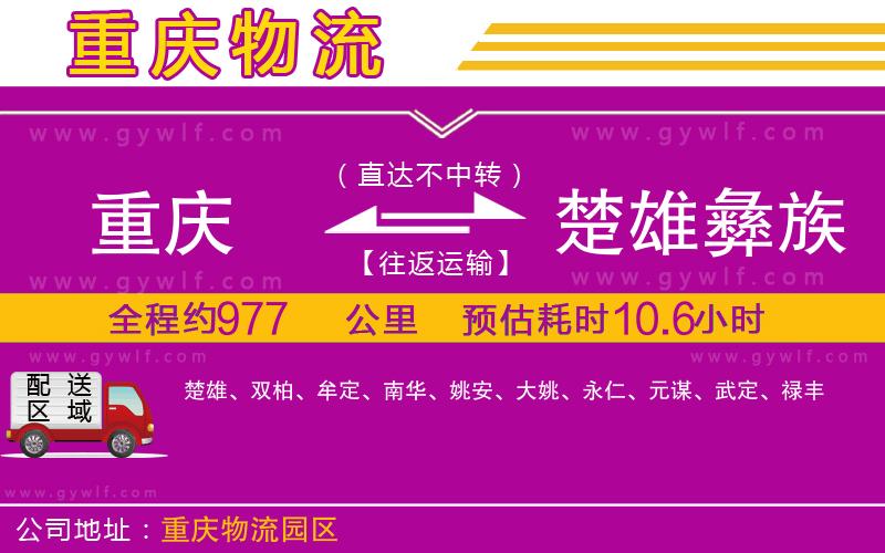 重慶到楚雄彝族自治州物流公司 重慶到楚雄彝族自治州物流公司