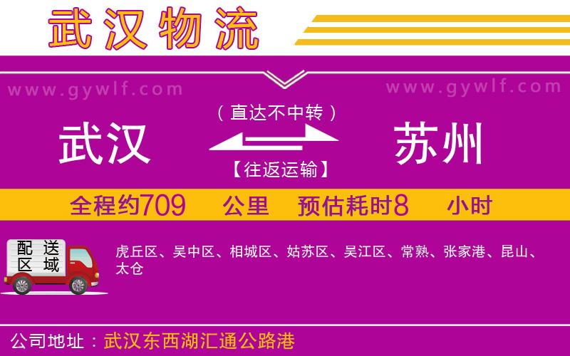 武漢到蘇州物流公司 武漢到蘇州物流公司