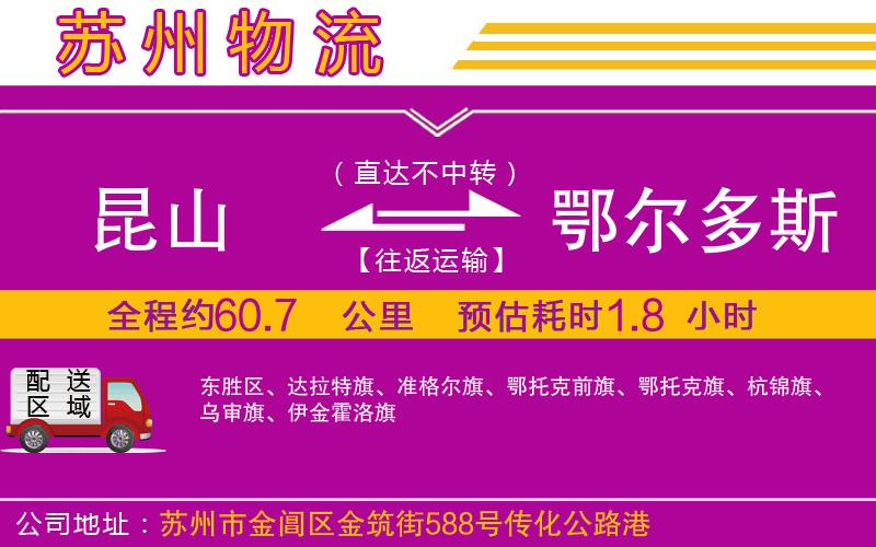 昆山到鄂爾多斯物流公司 昆山到鄂爾多斯物流公司