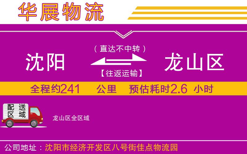 沈陽到龍山區(qū)貨運公司 沈陽到龍山區(qū)貨運公司