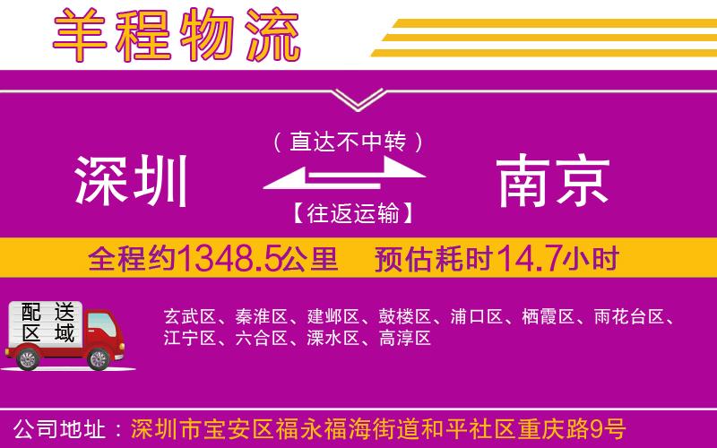 深圳到南京物流公司 深圳到南京物流公司