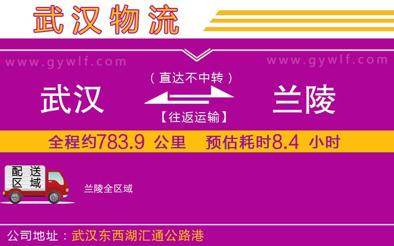 武漢到蘭陵物流公司 武漢到蘭陵物流公司