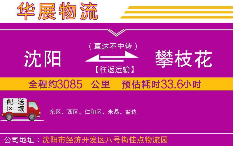 沈陽到攀枝花物流專線 沈陽到攀枝花物流專線