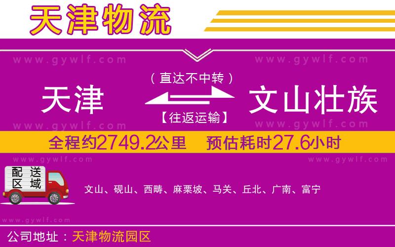 天津到文山壯族苗族自治州物流公司 天津到文山壯族苗族自治州物流公司