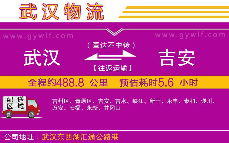武漢到吉安物流專線 武漢到吉安物流專線