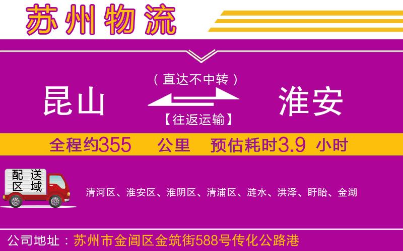 昆山到淮安物流公司 昆山到淮安物流公司