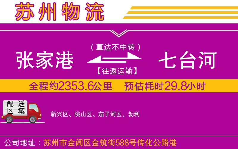 張家港到七臺河物流公司 張家港到七臺河物流公司
