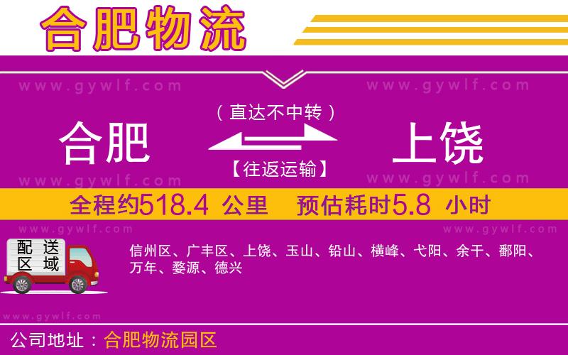 合肥到上饒物流公司 合肥到上饒物流公司