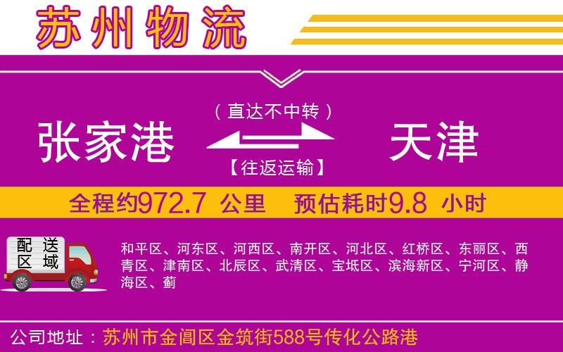 張家港到天津物流公司 張家港到天津物流公司