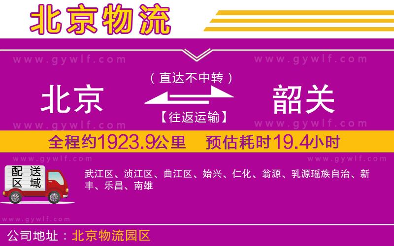 北京到韶關(guān)物流公司 北京到韶關(guān)物流公司