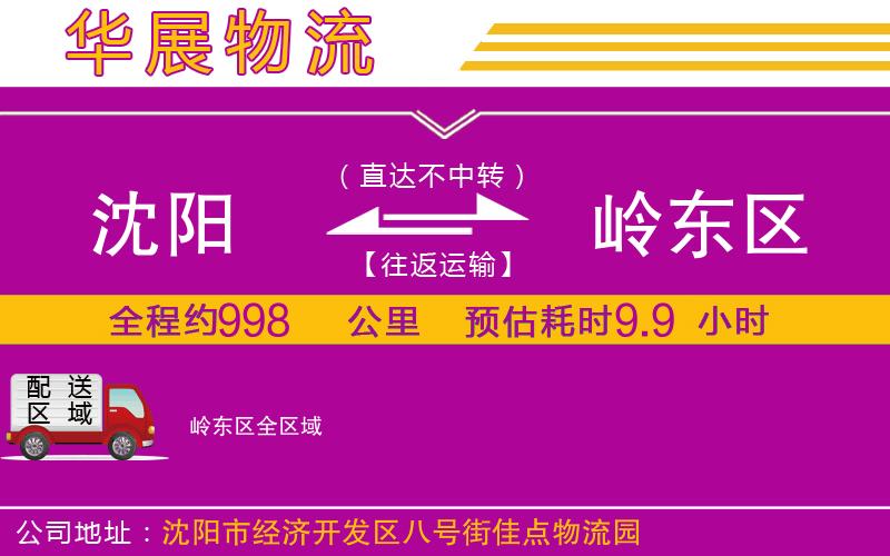 沈陽(yáng)到嶺東區(qū)物流專線 沈陽(yáng)到嶺東區(qū)物流專線