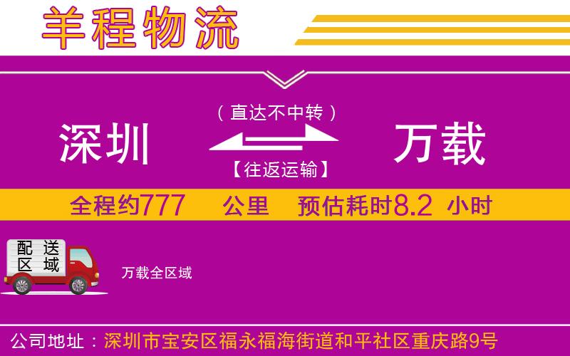 深圳到萬載物流專線 深圳到萬載物流專線