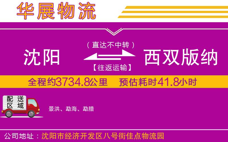沈陽到西雙版納傣族自治州物流公司 沈陽到西雙版納傣族自治州物流公司