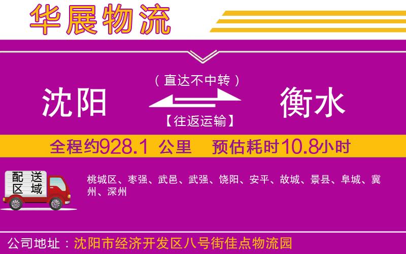 沈陽到衡水貨運公司 沈陽到衡水貨運公司