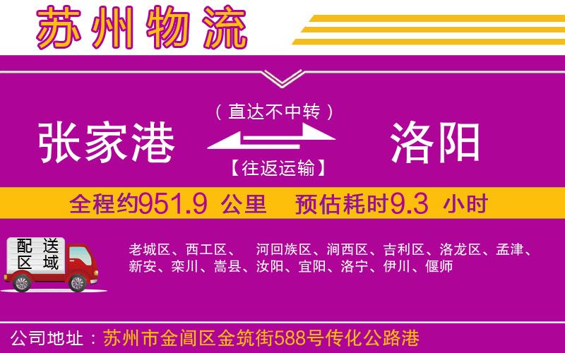張家港到洛陽(yáng)物流公司 張家港到洛陽(yáng)物流公司