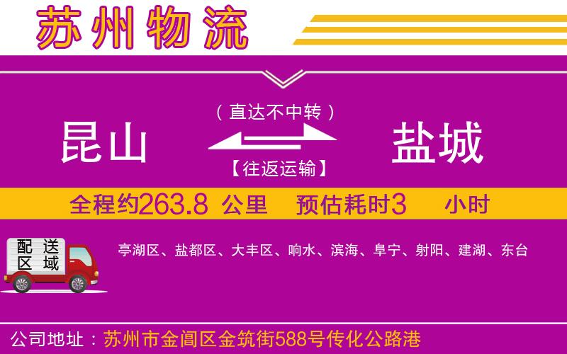 昆山到鹽城物流公司 昆山到鹽城物流公司