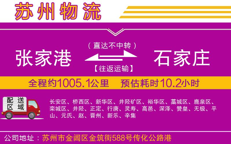 張家港到石家莊物流公司 張家港到石家莊物流公司
