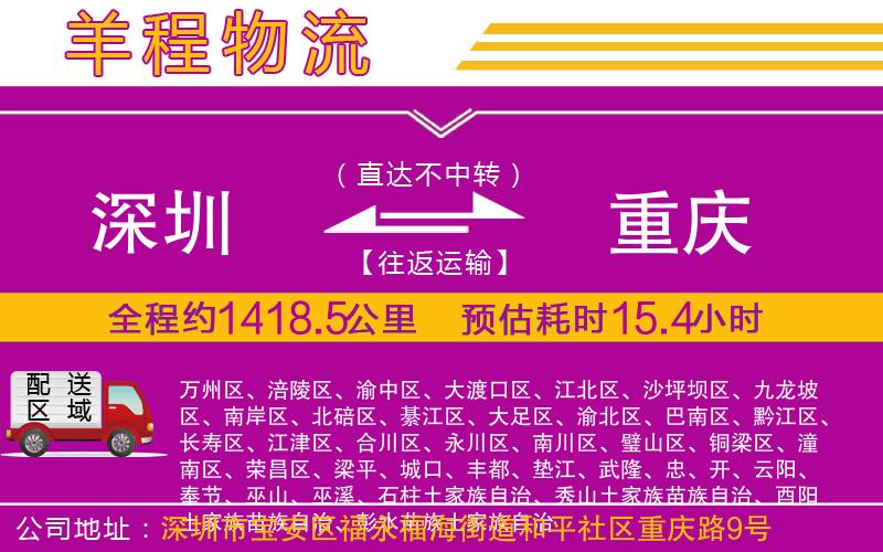 深圳到重慶貨運(yùn)公司 深圳到重慶貨運(yùn)公司