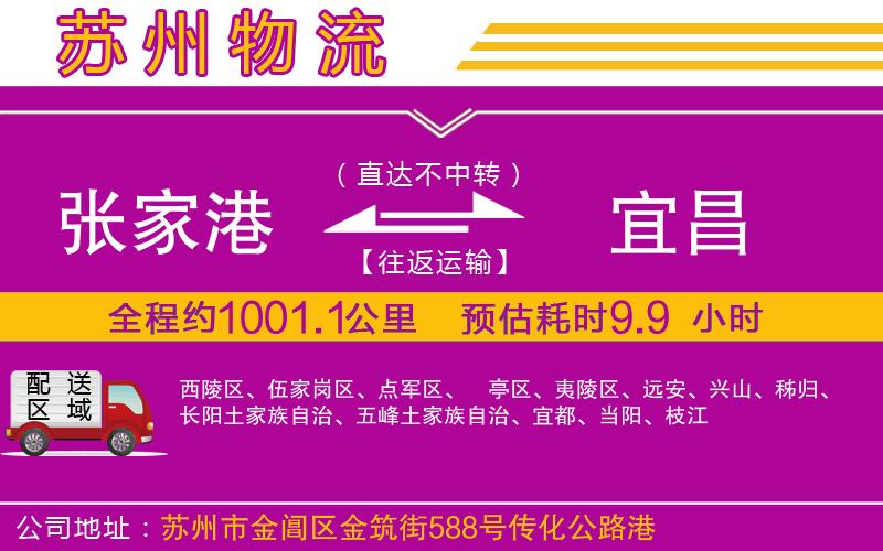張家港到宜昌物流公司 張家港到宜昌物流公司