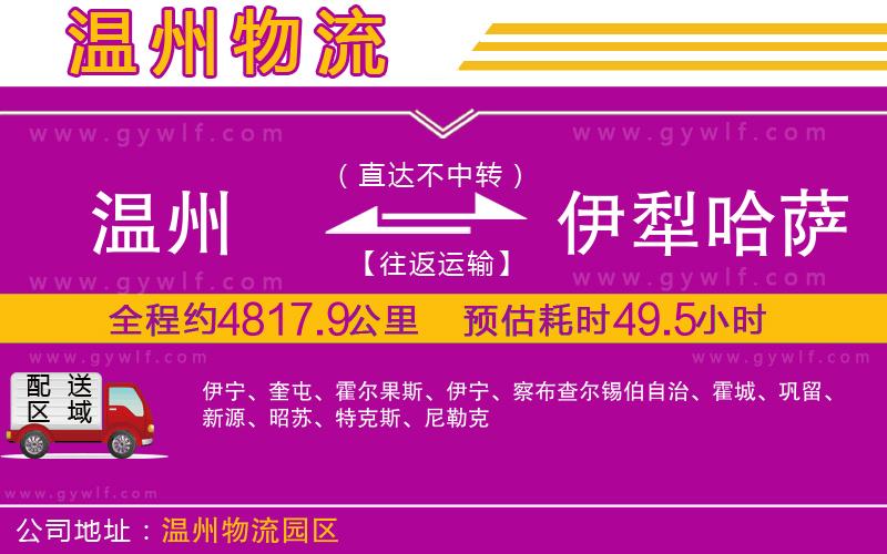 溫州到伊犁哈薩克自治州物流公司 溫州到伊犁哈薩克自治州物流公司