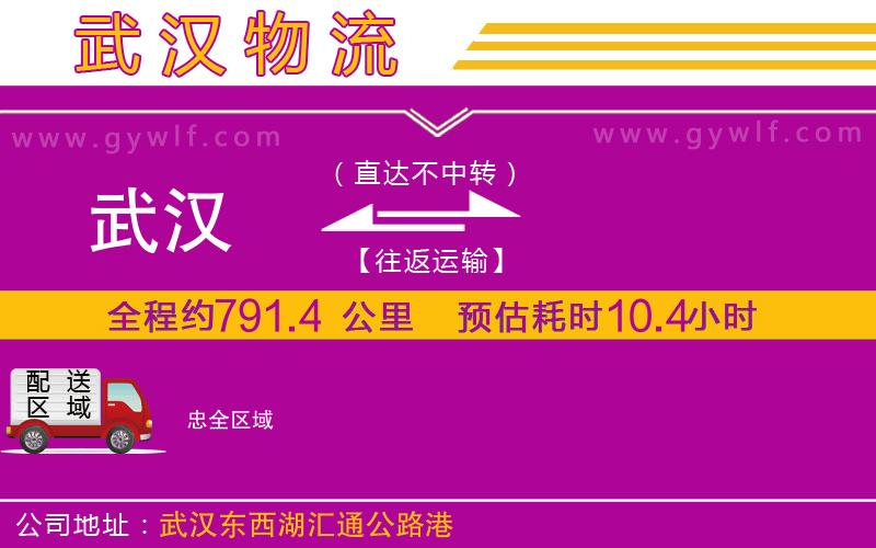 武漢到忠貨運(yùn)公司 武漢到忠貨運(yùn)公司