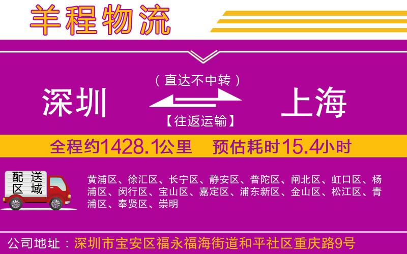 深圳到上海物流公司 深圳到上海物流公司