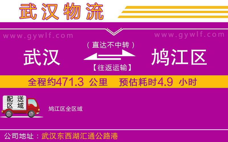 武漢到鳩江區(qū)物流專線 武漢到鳩江區(qū)物流專線