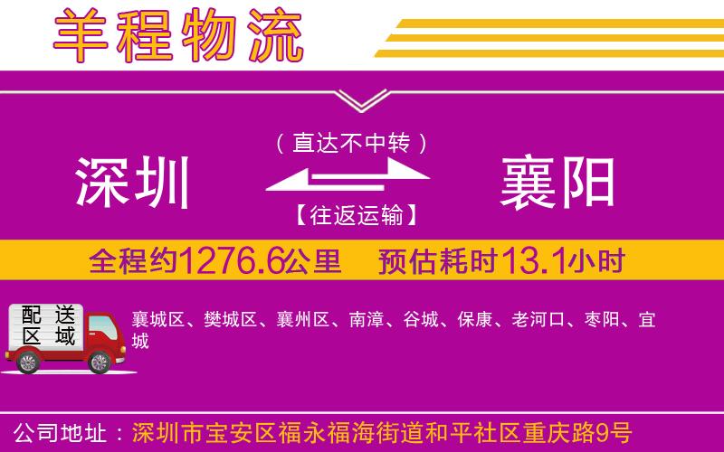 深圳到襄陽(yáng)物流公司 深圳到襄陽(yáng)物流公司