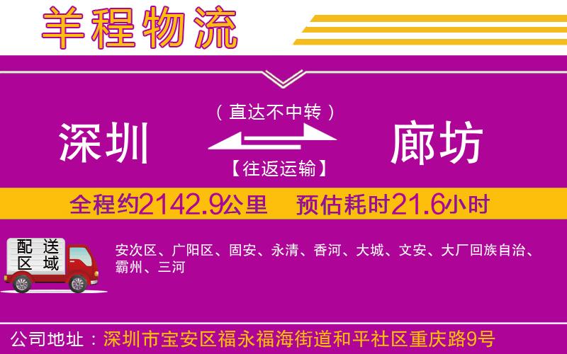 深圳到廊坊物流公司 深圳到廊坊物流公司
