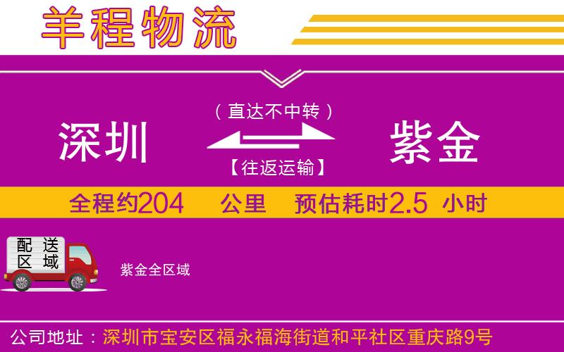 深圳到紫金貨運(yùn)公司 深圳到紫金貨運(yùn)公司
