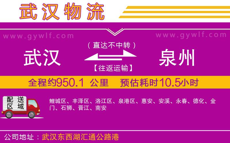 武漢到泉州物流公司 武漢到泉州物流公司