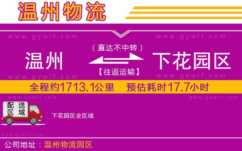 溫州到下花園區(qū)物流公司 溫州到下花園區(qū)物流公司