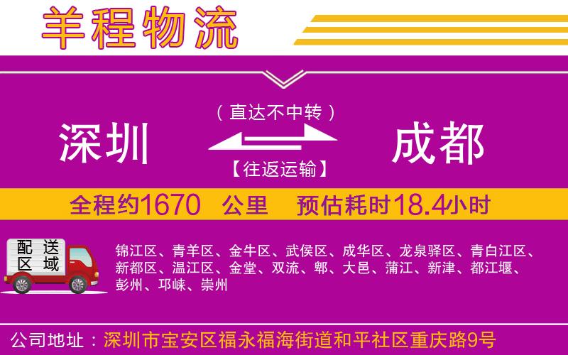 深圳到成都物流專線 深圳到成都物流專線
