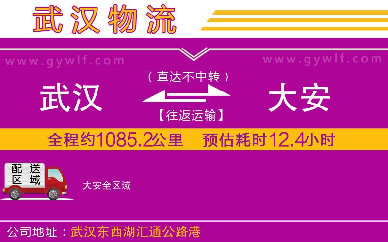 武漢到大安物流公司 武漢到大安物流公司