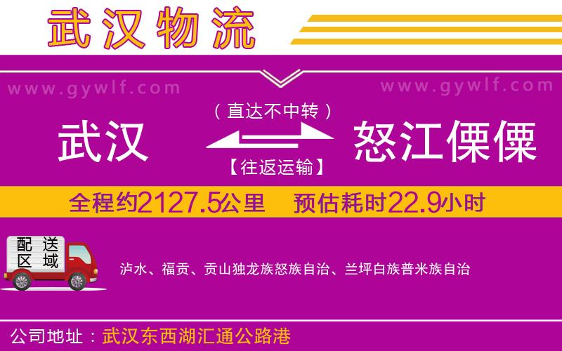 武漢到怒江傈僳族自治州物流專線 武漢到怒江傈僳族自治州物流專線