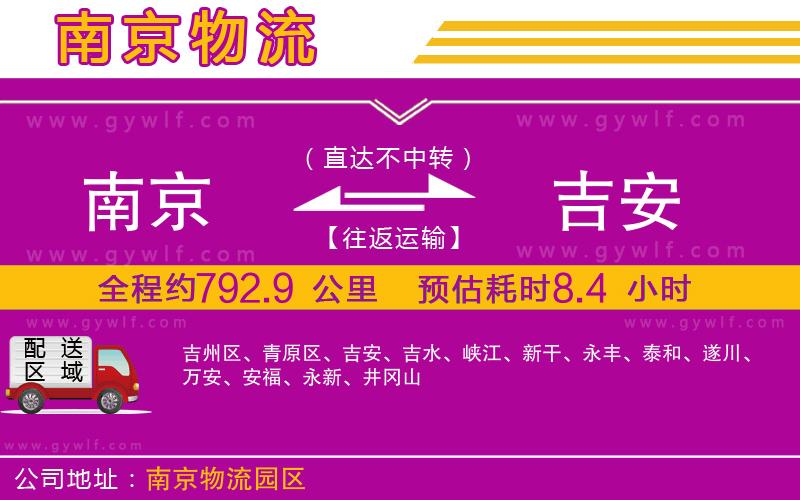 南京到吉安物流公司 南京到吉安物流公司