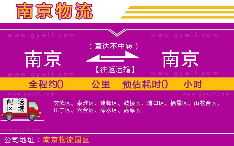 南京到南京物流公司 南京到南京物流公司