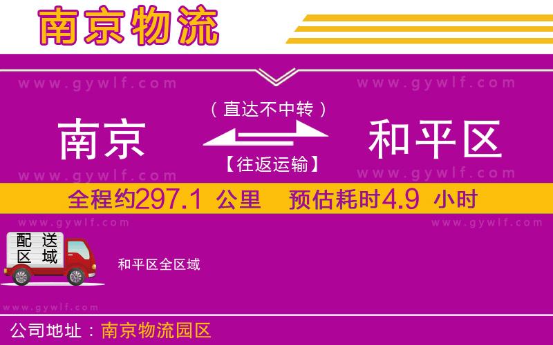 南京到和平區(qū)物流公司 南京到和平區(qū)物流公司